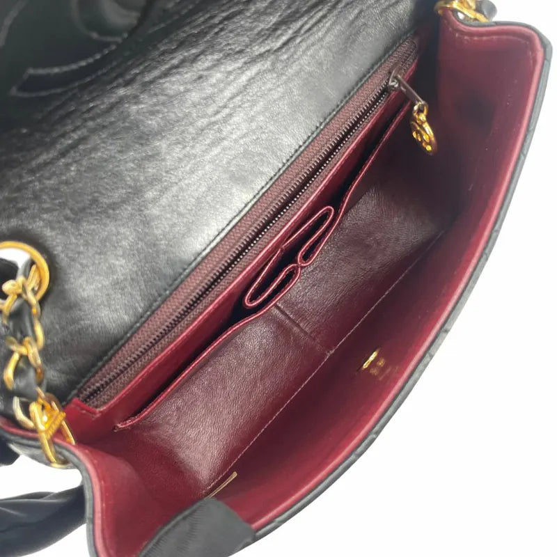 jw671-chanel-vintage-black-lambskin-20cm-mini-square-flap-bag