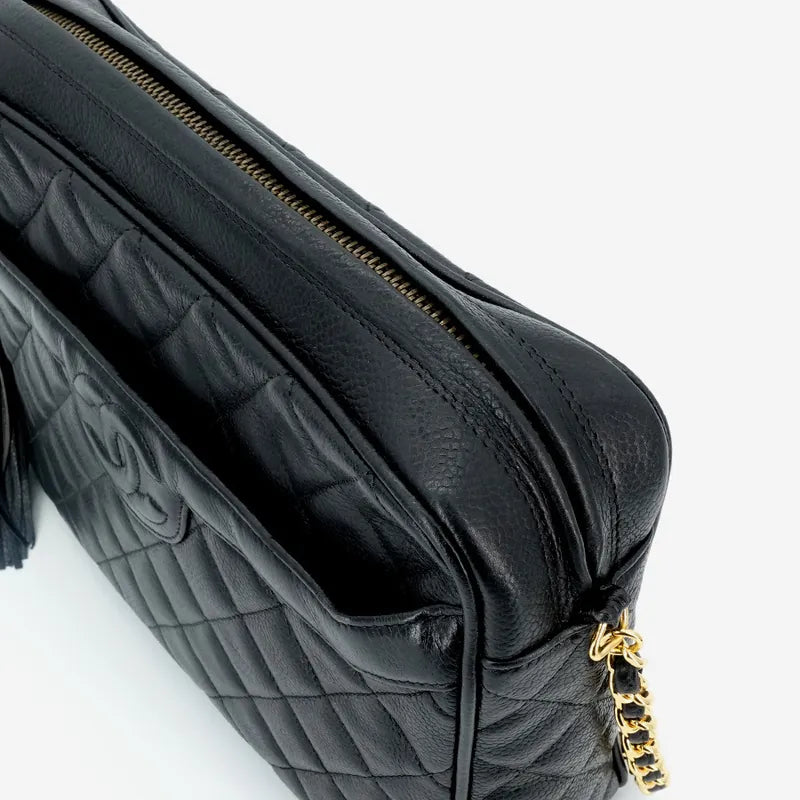 jm888-chanel-vintage-black-caviar-leather-tassel-camera-bag
