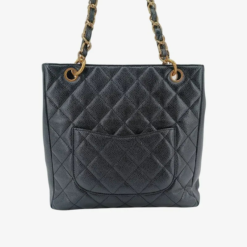 ju426-chanel-vintage-black-caviar-leather-embossed-logo-pst-tote-bag