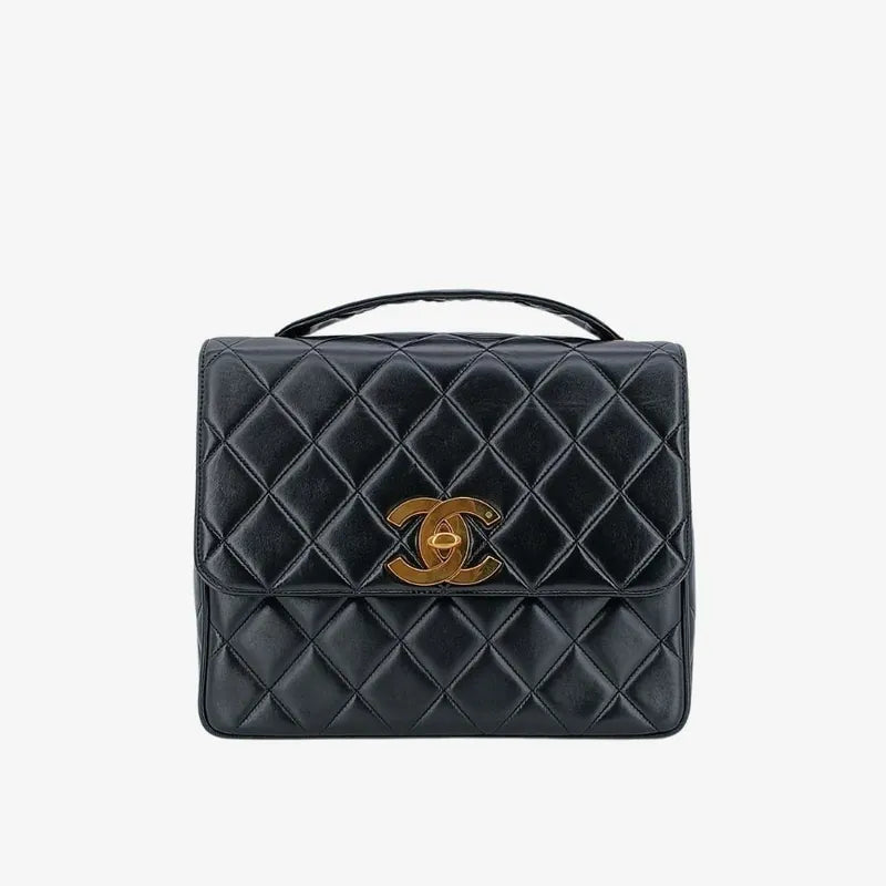 ra541-chanel-vintage-black-lambskin-qulited-flap-bag