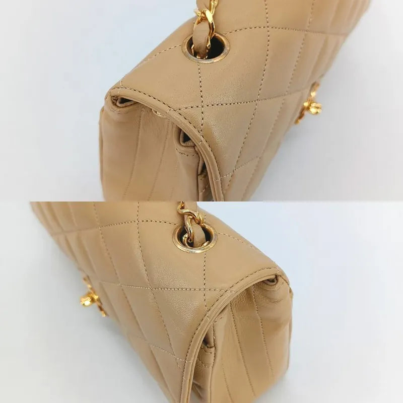 jt759-chanel-vintage-beige-lambskin-pointed-flap-bag