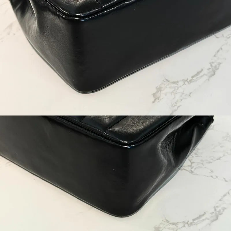 rc769-chanel-vintage-black-lambskin-vertical-gold-chain-flap-bag