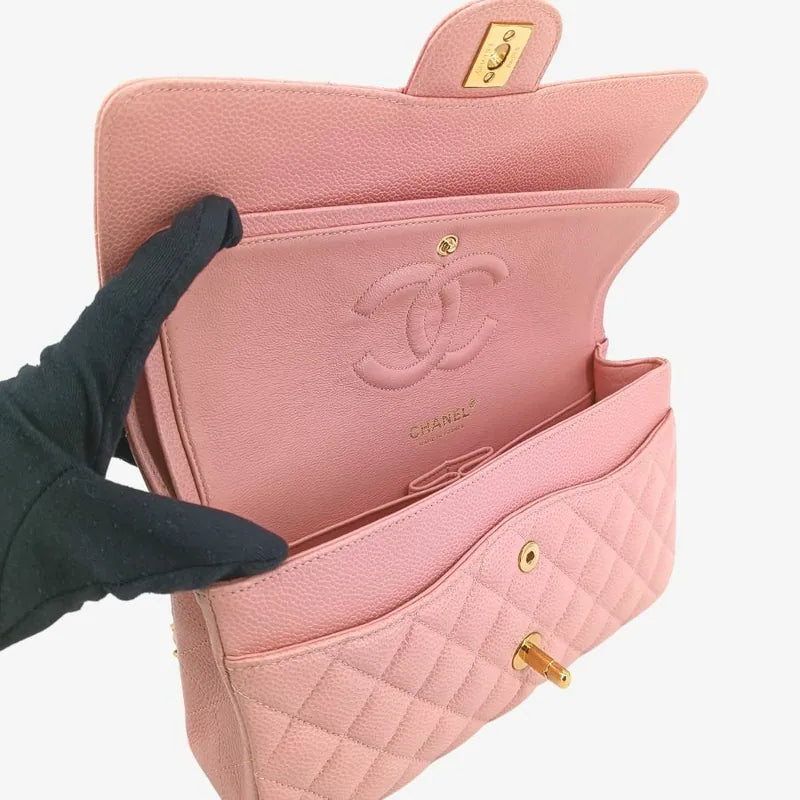 c373-chanel-vintage-pink-caviar-leather-25cm-classic-flap-bag