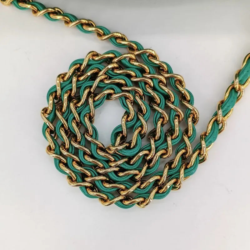 ra160-chanel-vintage-green-lizard-skin-tassel-camera-bag