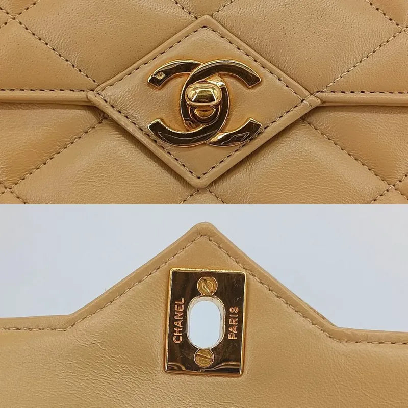 jt759-chanel-vintage-beige-lambskin-pointed-flap-bag