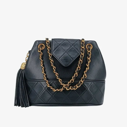 jt272-chanel-vintage-black-lambskin-quilted-flap-bag