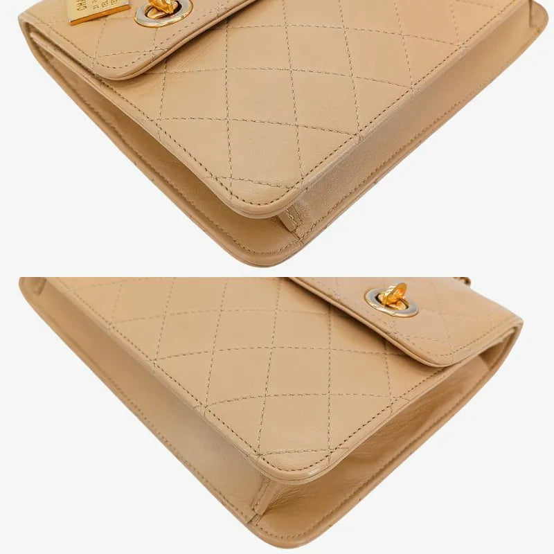 jt968-chanel-vintage-beige-lambskin-double-lock-flap-bag