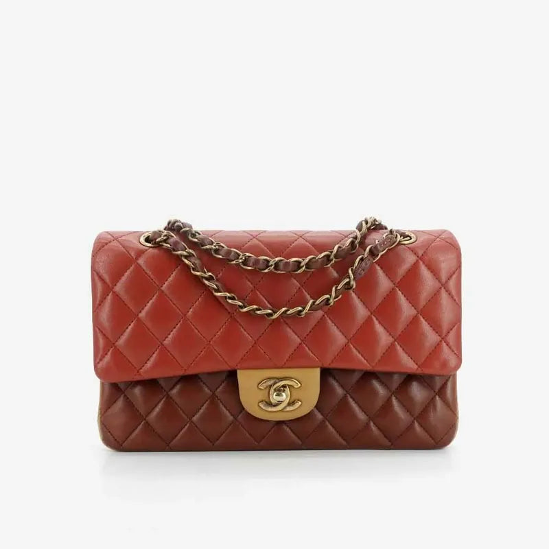 jr732-chanel-red-yellow-dkred-lambskin-25cm-classic-flap-bag