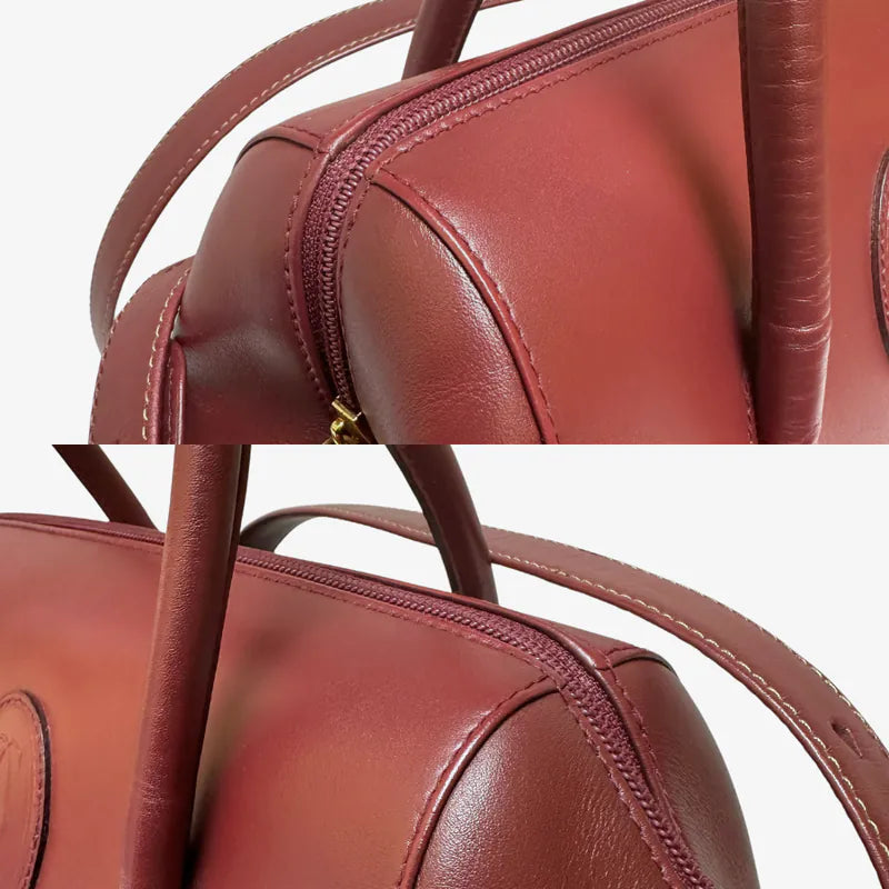 jx236-cartier-vintage-burgundy-box-leather-boston-bag