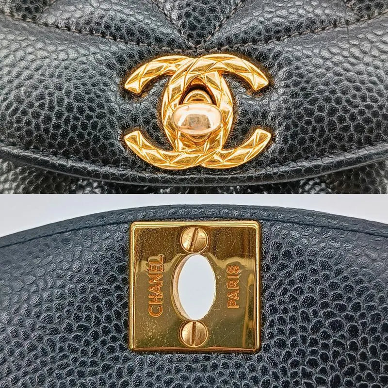 rb877-chanel-vintage-black-caviar-leather-gold-chain-camera-bag