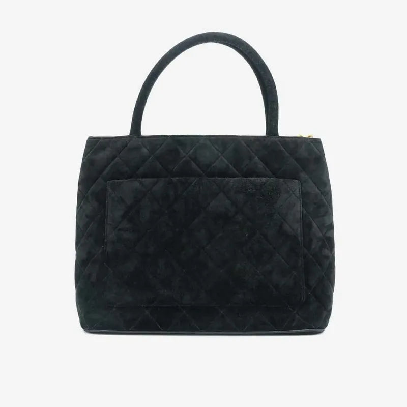 c183-chanel-vintage-black-suede-quilted-tote-bag