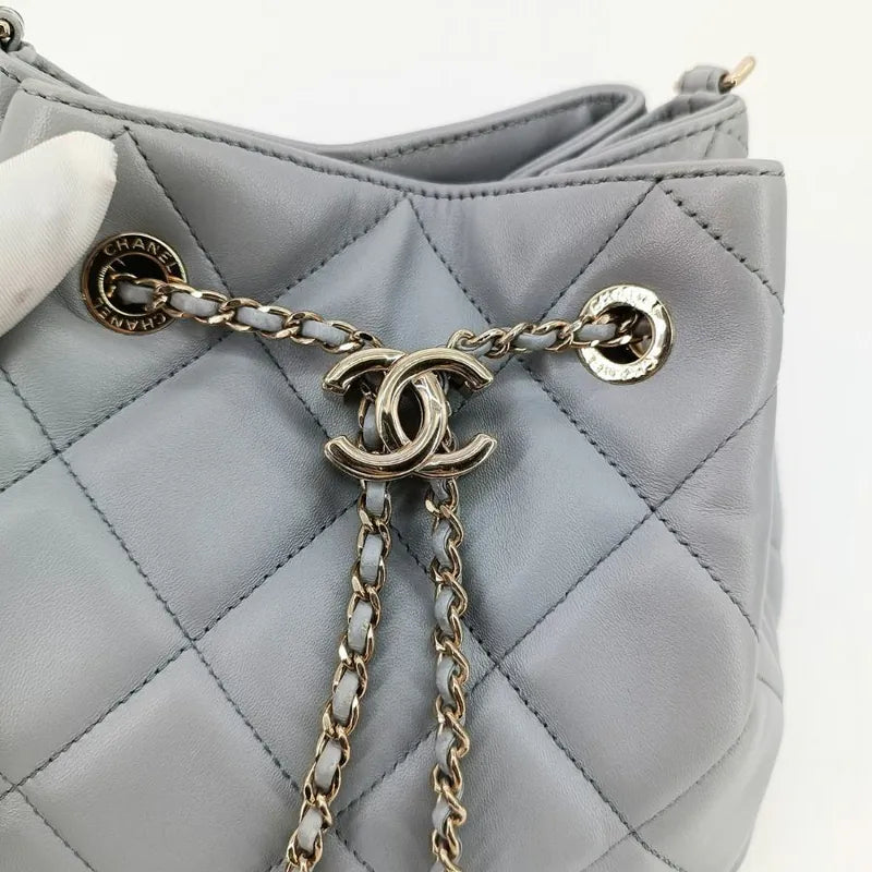yu004-chanel-grey-lambskin-drawstring-bucket-bag