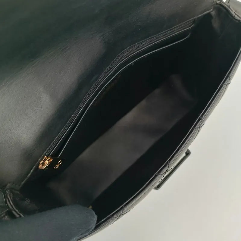 c384-chanel-vintage-black-lambskin-quilted-flap-bag