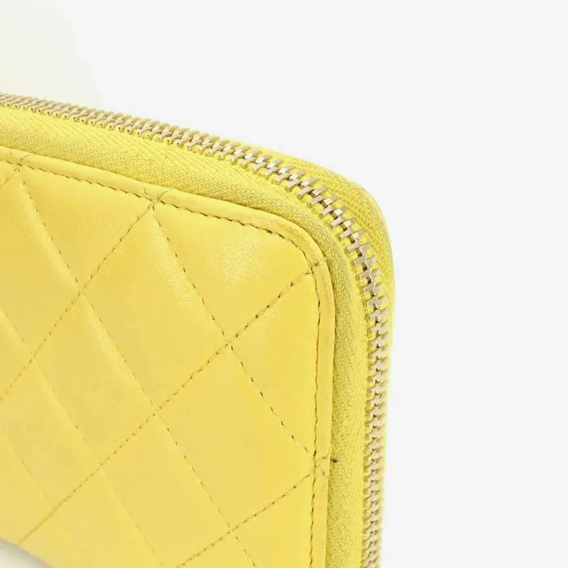 jr467-chanel-yellow-lambskin-qulited-wallet