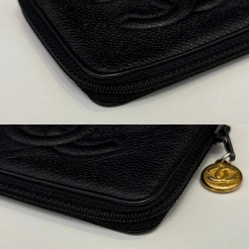 jx381-chanel-vintage-black-caviar-leather-zipped-key-holder-case