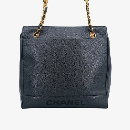 c367-chanel-vintage-black-caviar-leather-embroidered-logo-tote-bag