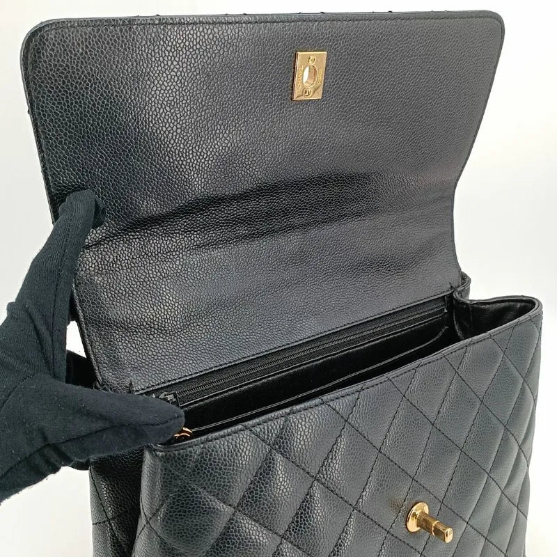 c412-chanel-vintage-black-caviar-leather-kelly-handbag