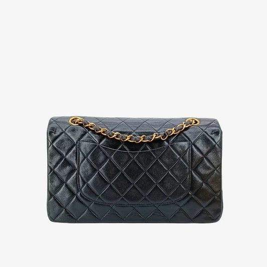 90204306-chanel-vintage-black-lambskin-25cm-classic-flap-bag