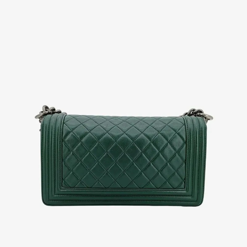 js558-chanel-boy-green-lambskin-flap-bag