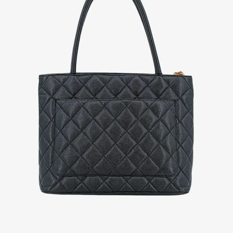 jt658-chanel-vintage-black-caviar-leather-1804-tote-bag