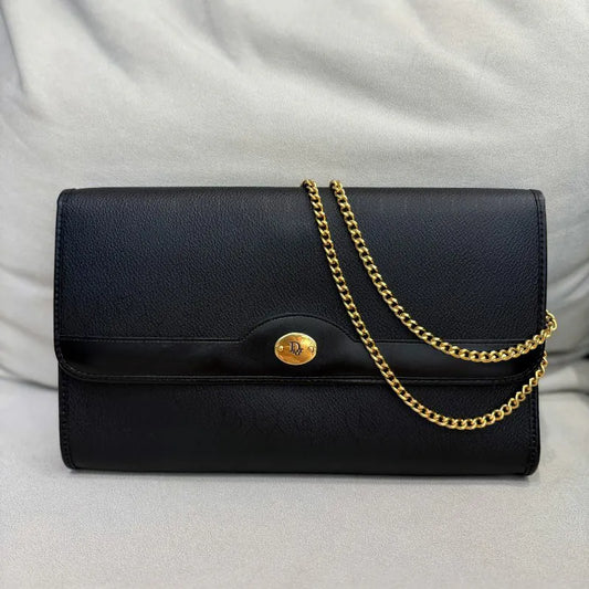 jw835-christian-dior-90-s-vintage-black-caviar-leather-shoulder-bag