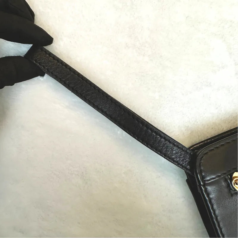 jx231-celine-vintage-black-leather-clutch-bag