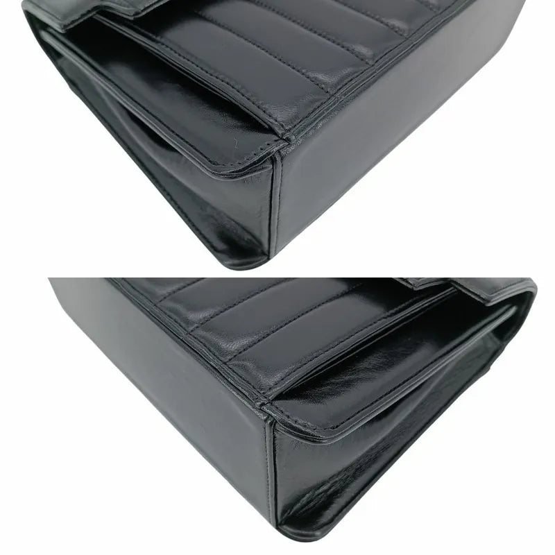 ju296-chanel-vintage-black-lambskin-vertical-gold-chain-flap-bag