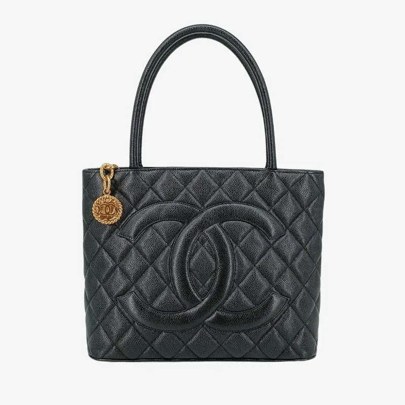 jt438-chanel-vintage-black-caviar-leather-1804-tote-bag