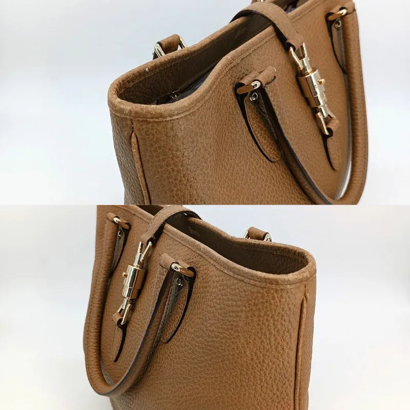 js904-gucci-vintage-brown-canvas-leather-tote-bag