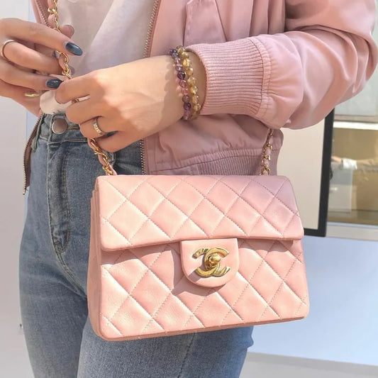 c372-chanel-vintage-pink-lambskin-17cm-mini-square-flap-bag