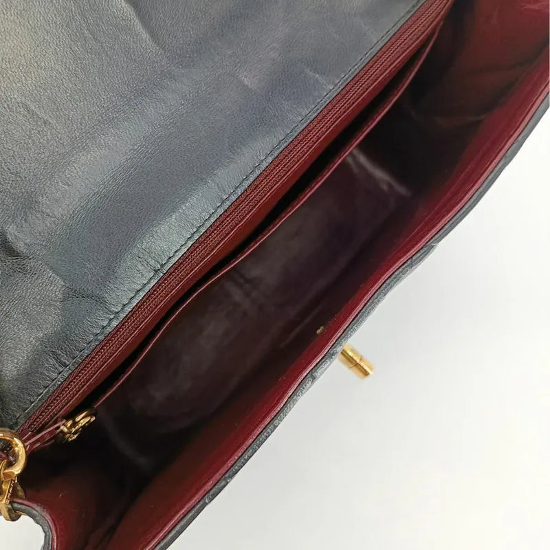 jt668-chanel-vintage-black-lambskin-qulited-flap-bag