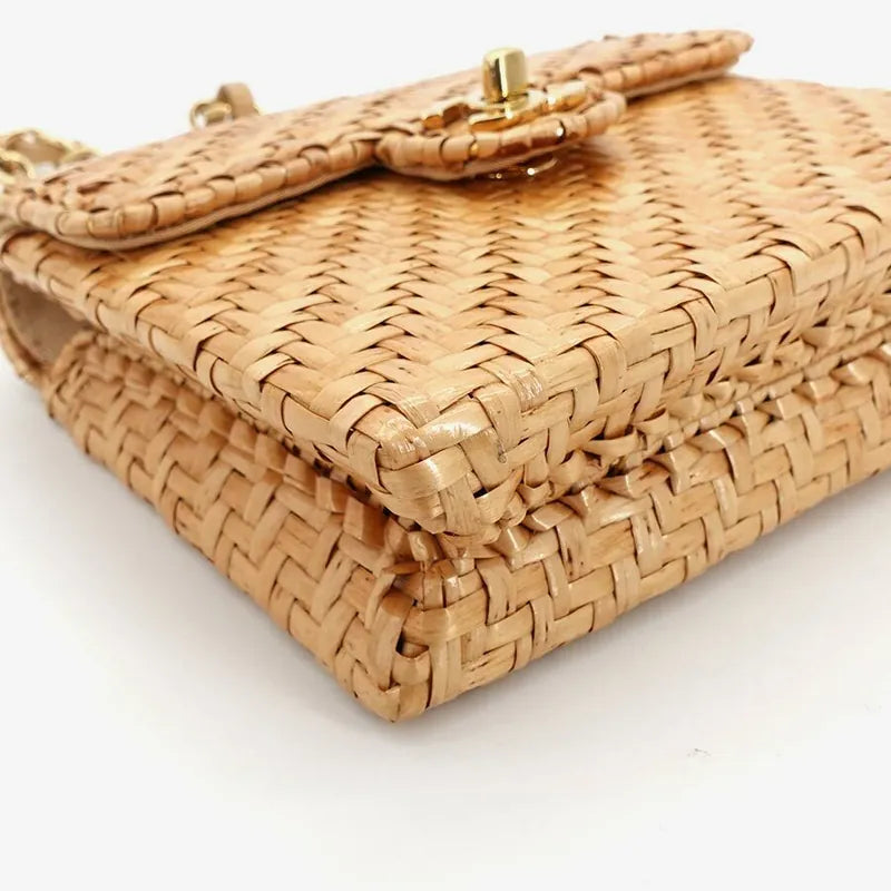 jr919-chanel-vintage-brown-rattan-17cm-mini-square-flap-bag