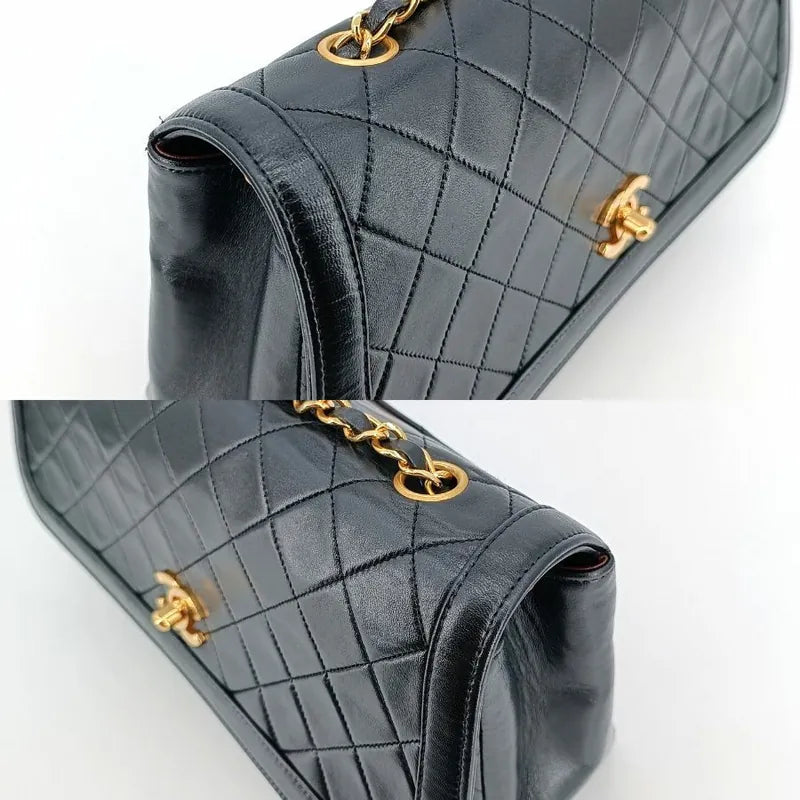 jr534-chanel-vintage-black-lambskin-quilted-flap-bag
