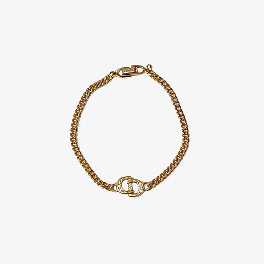 jw545-christian-dior-vintage-cd-logo-rhinestone-bracelet