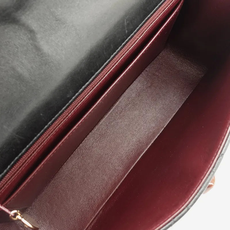 jq455-chanel-vintage-black-lambskin-shoulder-flap-bag