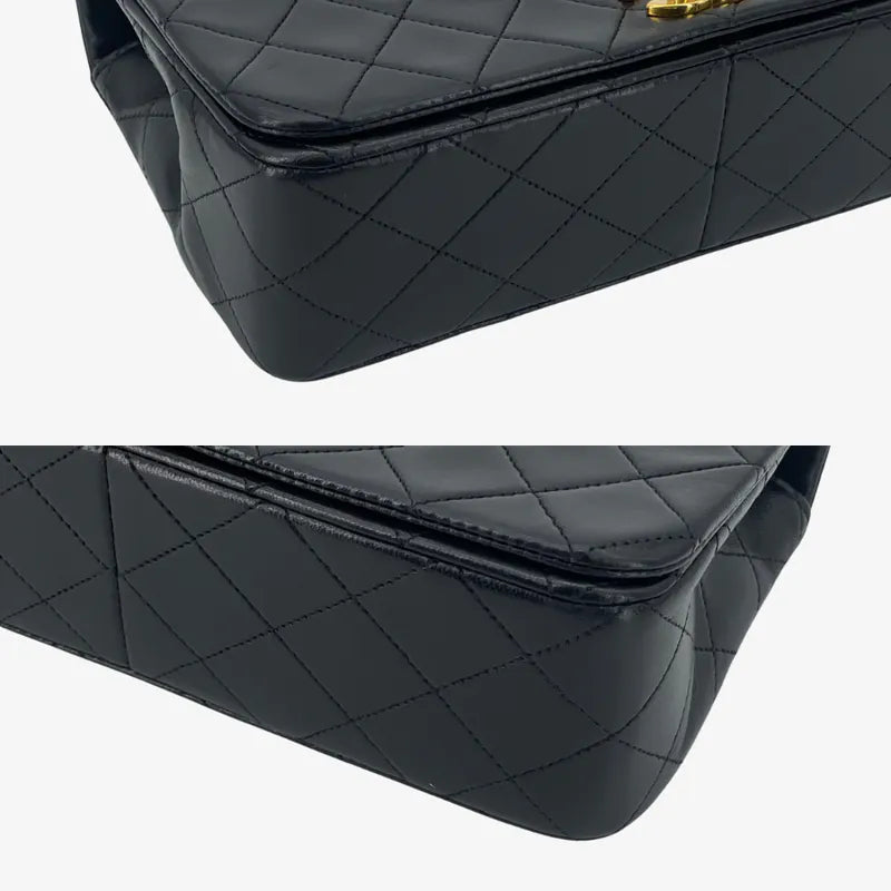 c542-chanel-vintage-black-lambskin-full-flap-bag