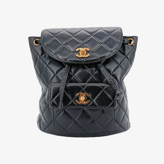 jw048-chanel-vintage-black-lambskin-duma-backpack