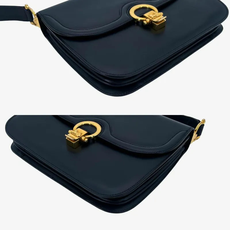 re090-celine-vintage-navy-leather-shoulder-bag
