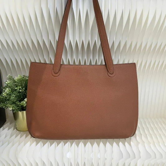 ju293-chanel-vintage-brown-caviar-leather-embroidered-logo-tote-bag