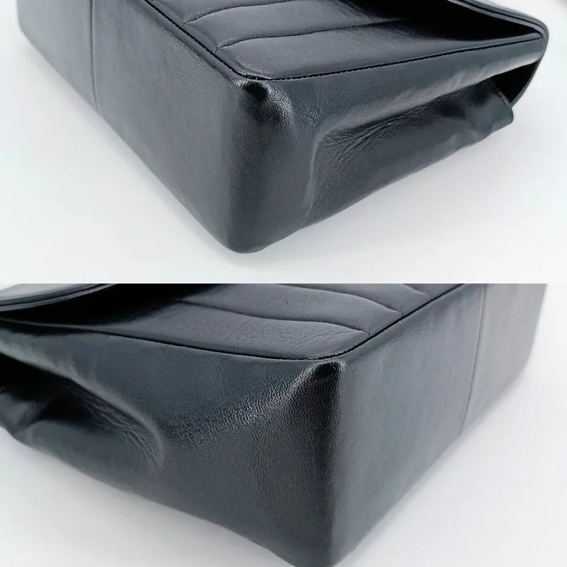 js040-chanel-vintage-black-lambskin-vertical-flap-bag