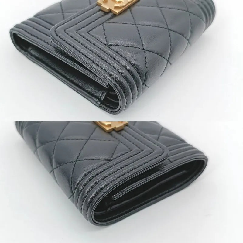 js596-chanel-boy-balck-lambskin-small-flap-wallet