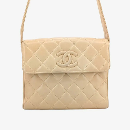 jt666-chanel-vintage-beige-lambskin-quilted-flap-bag