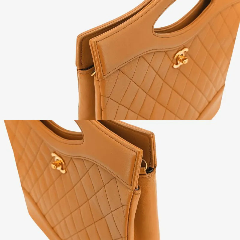 c478-chanel-vintage-yellow-lambskin-quilted-31-tote-bag