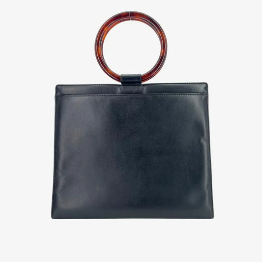 jw709-chanel-vintage-black-lambskin-tortoiseshell-handbag