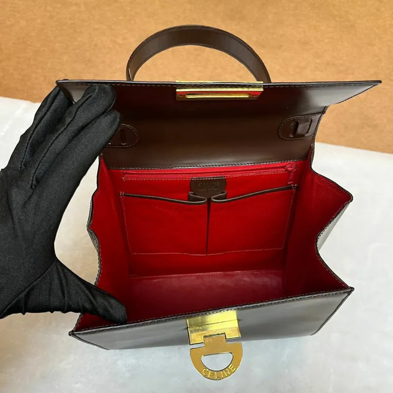 rc847-celine-vintage-brown-leather-handbag