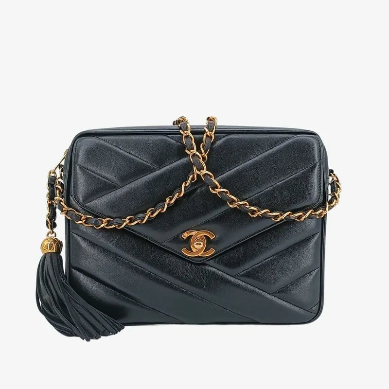 jt785-chanel-vintage-black-lambskin-cross-stripe-camera-bag