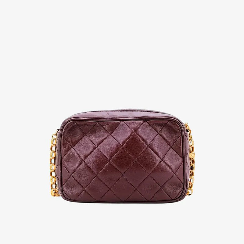 rb636-chanel-vintage-brown-lambskin-tassels-gold-chain-camera-bag