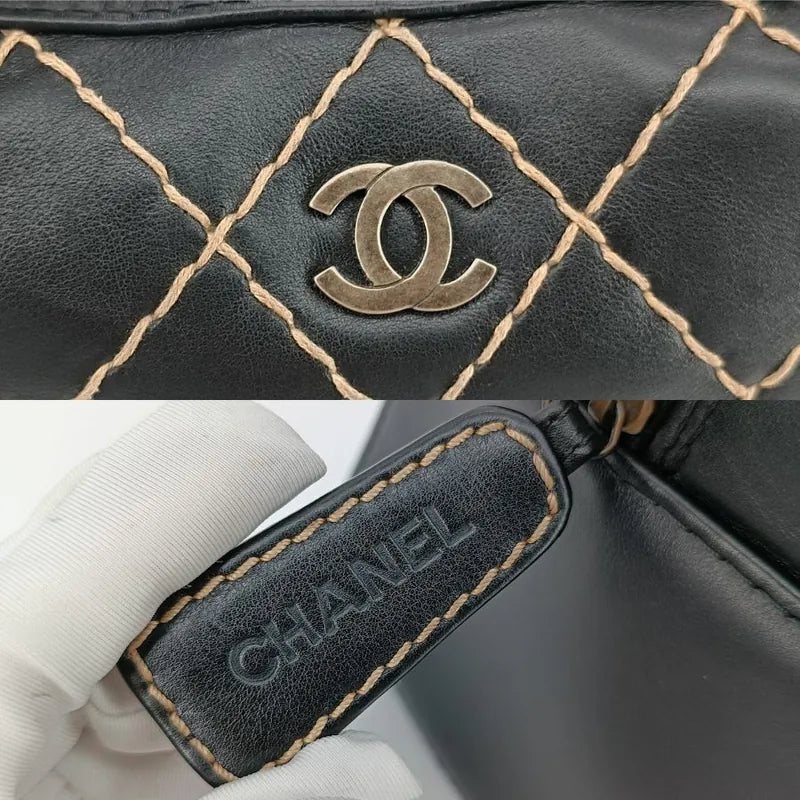 js994-chanel-vintage-black-calfskin-wild-stitch-handbag
