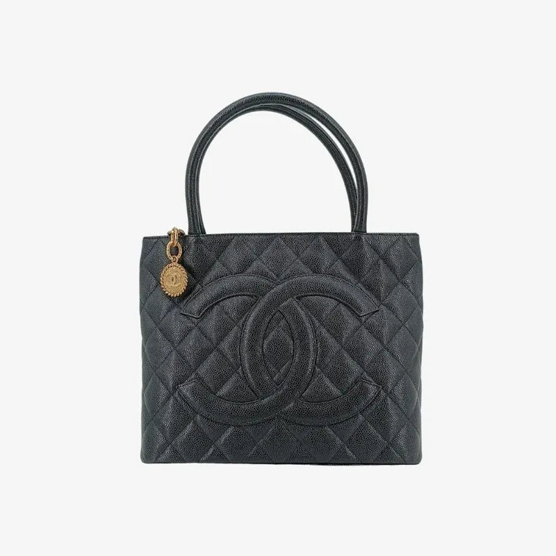 js975-chanel-vintage-black-caviar-leather-1804-tote-bag