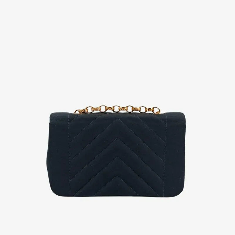 jt719-chanel-vintage-black-satin-chevron-gold-chain-flap-bag